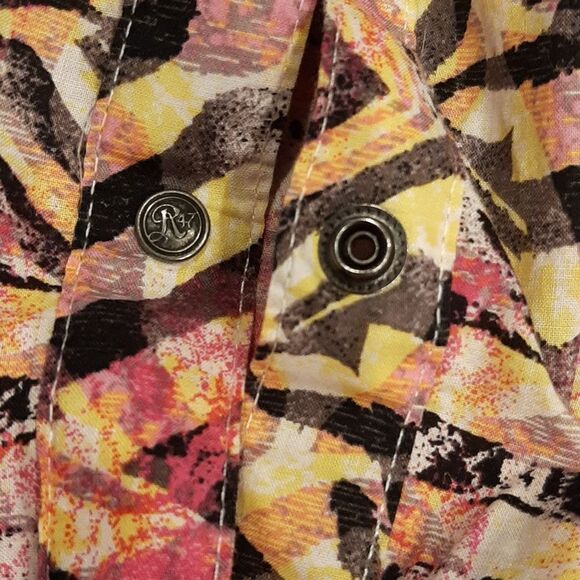 Rock 47 by Wrangler Western Style Button Down Shirt - Picture 10 of 14